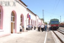 A pink railway station opened in Masis city