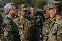 Bako Sahakyan, Serzh Sargsyan visited a number of military units