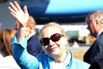 Hillary Clinton has arrived in Australia