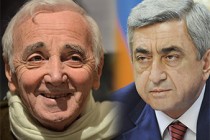 Armenian president congratulates Charles Aznavour on 89th birthday 