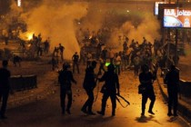 Clashes erupt at pro-Morsi protest