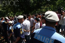 9 protesters detained on Baghramian Avenue 