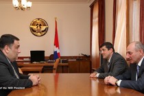 NKR president meets Yerevan Brandy Company director 