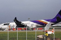 Thai Airways Airbus 330 skids off Bangkok runway, 14 injured