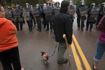 Dozens held in Canada shale gas protest