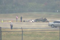 Small plane crashes at big airport; no one notices