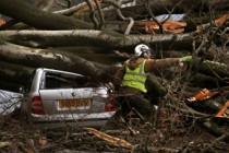 1 dead in Scotland as storms disrupt travel, threaten flooding in Europe