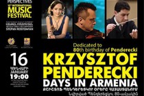 Krzysztof Penderecki to conduct concert in Yerevan on January 16 