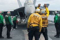 Search for missing pilot continues after 2 Navy jets collide in Pacific