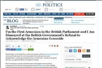 I Am Dismayed at the British Government's Refusal to Acknowledge the Armenian Genocide