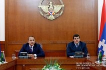 Armenian, Nagorno-Karabakh PMs chair joint cabinet meeting in Stepanakert