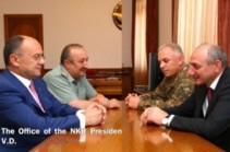 Nagorno-Karabakh president receives Armenia’s defense minister