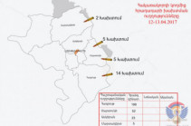 ВС Азербайджана произвели около 300 выстрелов по армянским позициям