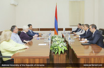 Armenian NA chairman meets with European Parliament deputy