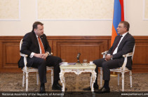 Armenian NA Chairman receives U.S. outgoing Ambassador Richard Mills