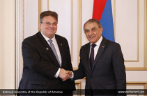 Armenian NA chairman, Lithuanian FM discuss cooperation issues