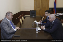 Armenian NA vice speaker, Russian ambassador discuss domestic political issues