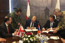 Armenia’s acting DM, Lebanese DM sign military cooperation agreement