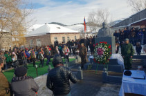 Azerbaijan’s regular anti-Armenian propaganda after sculpture of Artsakh freedom fighter unveiled in Georgia’s village