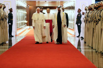 Pope arrives in UAE for historic Gulf visit, condemns Yemen war