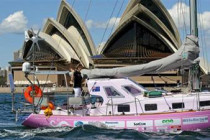 Young round the world sailor arrives back in Sydney 