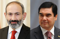 Prime Minister Pashinyan holds phone conversation with president of Turkmenistan