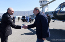 Armenia’s PM arrives in Artsakh on working visit (photos)