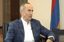 Armenia’s second president Robert Kocharyan attends today’s court hearing