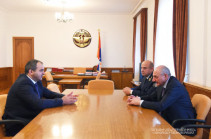 Bako Sahakyan receives Armenia’s attorney-general Arthur Davtyan