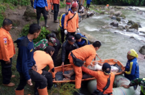 Indonesian bus plunges into ravine leaving 26 dead