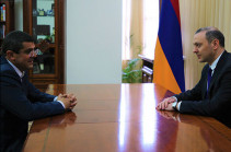 Armenia’s Security Council Secretary receives newly elected president of Artsakh