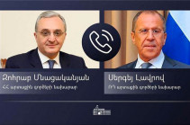 Armenian, Russian FMs hold phone conversation, discuss tensed situation on Armenian-Azerbaijani border