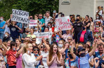 В Хабаровске проходит очередной митинг в поддержку Фургала