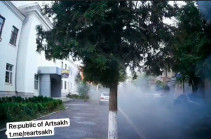 Footage shows bombardment of Karabakh's capital Stepanakert (video)