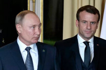 Russian, French presidents discuss situation in Karabakh conflict zone