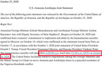 Ceasefire between Nagorno Karabakh conflict parties to take effect at 8 a.m. October 26