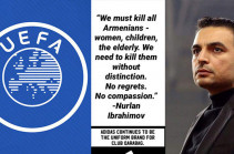 УЕФА выступил с заявлением по поводу призыва сотрудника «Карабаха» убивать армян