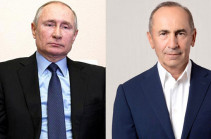 Kremlin confirms phone conversation between Russia’s Putin and Armenia’s second president Robert Kocharyan