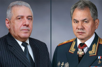 Harutyunyan, Shoygu discuss ways of solution of situation on Armenian-Azerbaijani border