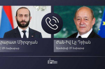 Միրզոյանը Ֆրանսիայի ԱԳ նախարարի հետ քննարկել է խաղաղության պայմանագրի շուրջ Հայաստանի և Ադրբեջանի միջև բանակցություններ սկսելուն վերաբերող հարցեր