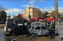 Одна из ударивших по Киеву ракет упала неподалеку от офиса Зеленского