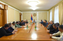 Արայիկ Հարությունյանը «Արցախի պահեստազորի սպաների միության» անդամների հետ քննարկել է շրջափակման հետևանքով Արցախում ստեղծված իրավիճակը