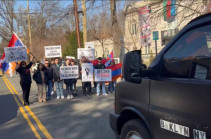 Молодежь АРФД в США провела акцию протеста у посольства Азербайджана