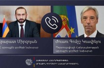 Միրզոյանը Պորտուգալիայի ԱԳ նախարարի հետ քննարկել է Արցախում տիրող իրավիճակը