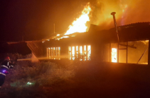 Ամրակից գյուղում բնակելի տունն ամբողջովին այրվել է