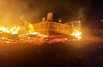 Ночью в одном из ресторанов села Дсех вспыхнул пожар