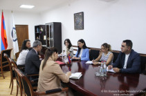 Обмудсмен Армении приняла главу делегации МККК в Армении Тьерри Рибо по случаю завершения его миссии в стране