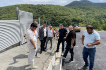 Гнел Саносян посетил Киранц, ознакомился с ходом работ по строительству новой дороги