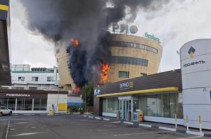 Massive Fire Engulfs Moscow’s RIO Shopping Center