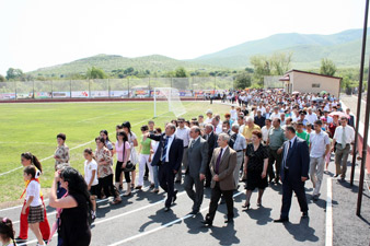 B. Sahakyan partook at opening ceremony of a stadium in Askeran